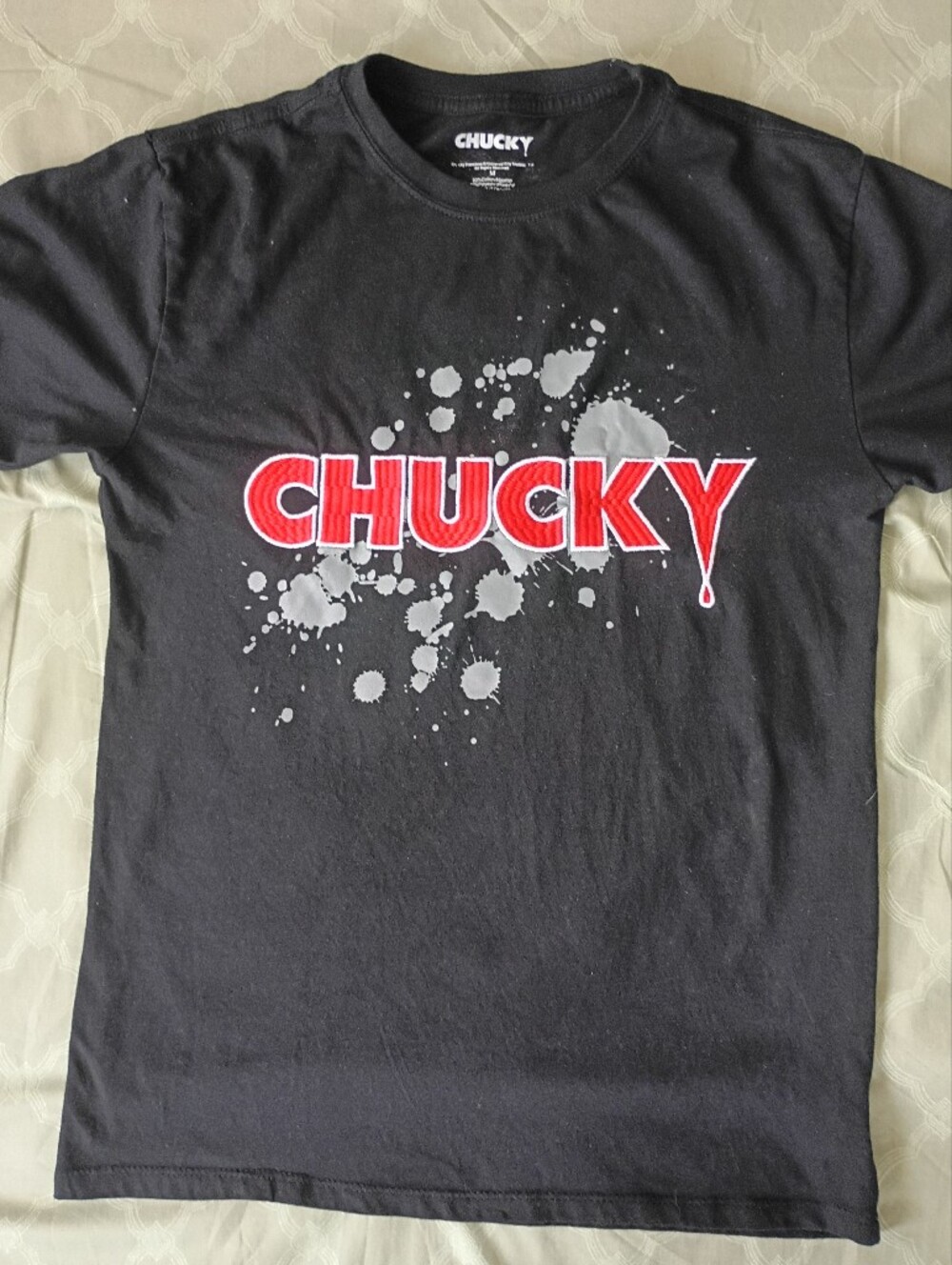 Chucky Graphic Tee - Black with Red Logo